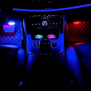 🅷🆆 Car LED Touch Lights Wireless Interior Light Auto Roof Ceiling Reading Lamps for Door Foot Motorcycle Light Car Light