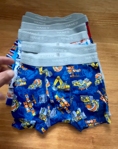 🔥Hanes Boys and Toddler Waistband Boxer Briefs สำหรับเด็กผู้ชาย
