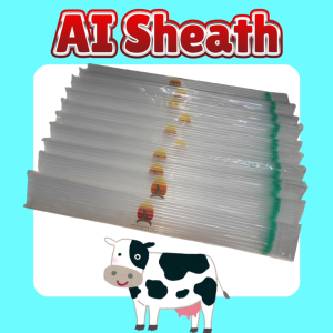 Artificial insemination AI sheath catheter for Cattle in vitro fertilization 1 bag (50 pcs)