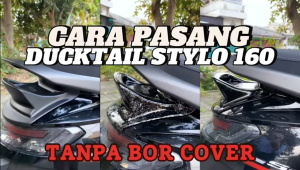 Ducktail Stylo 160 - Cover Ekor Belakang Motor Exie Art