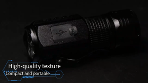 Asafee LED Strong SOS Light Portable Torch Lightweight Lantern Bag Clip Lamp Rechargeable Waterproof Camping Outdoor Flashlight