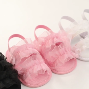 Fashion Bow Newborn Sandals Baby Girl Princess Shoes Anti Slip Walking Shoes