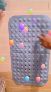 PVC Bath Mat Toilet Shower Non Slip Mat PVC Bathroom Mats Anti Slip Doormat Strong Suction 36*70cm