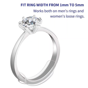 8 Pcs Penganjal Cincin Ring Size Adjuster Ganjelan Cincin Silikon Pengencang Cincin Kebesaran