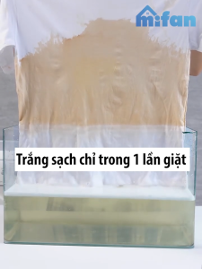 Bột Tẩy Trắng Quần Áo Thần Thánh 1100gr Mifan - Thuốc tẩy trắng làm sáng quần áo bị ố vàng vết bẩn khó giặt