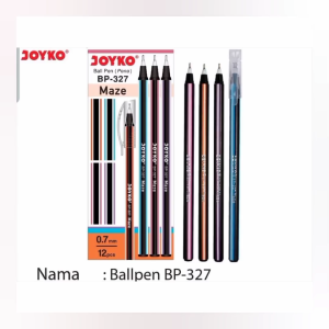 Bollpen Joyko Maze 07mm 1 Pack (12 Pcs): Penyedia Tulisan Halus Berkualitas Tinggi
