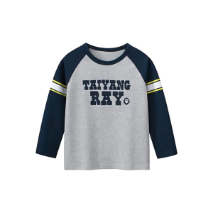 2024 Autumn Kids Cute Long Sleeve T-Shirts Clothes 100% Cotton Dinosaur Panda Cartoon Tops Boys Girls Tees Bottoming Shirts