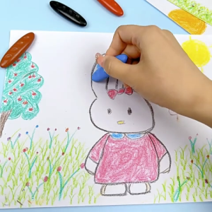 Bell toys crayon สีเทียนเด็ก 12 สี 24 สี ไร้สารพิษ สีเทียน ทำความสะอาดง่าย จะไม่ทำให้มือสกปรก