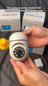 กล้องวงจรปิด V380 Pro กล้องวงจรปิดขนาดเล็กระยะไกลกล้องวงจรปิดในร่มและกลางแจ้ง 360 Panoramic Wireless WiFi เชื่อมต่อกับโทรศัพท์มือถือ 1080P กล้องรักษาความปลอดภัยอัจฉริยะสำหรับทีวีที่บ้านหรือรีโมทโทรศัพท์มือถือ