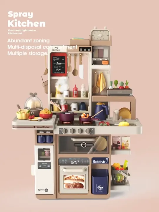 Googoo Bird 4 Designs Big Size Mist Kitchen Play Set With Music And