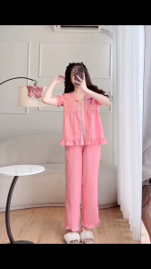 Đồ bộ mặc nhà nữ (BunnySky) thiết kế vải đũi gân mềm nhẹ mát