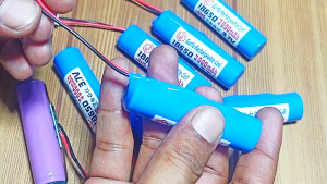 Baterai Elektronik 1x 18650 3000mAh 3.7V BMS1S 3A Konektor Soket JST PH2.0 2 PIN