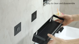 MEIDOO Strong Traceless Stickers Without Punching Stickers Black/Grey