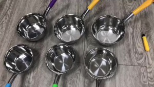 PANCI GAYUNG STAINLEES GAGANG WARNA 16 CM MILK POT Soup Panci Mie Masak Bakmie Unik Warna Warni Stainless/Panci Serbaguna (Gayung air Panas)16cm