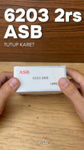 Bearing/Laher/laker asb 6203 2rs ORIGINAL (ISI 10pcs)