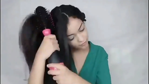 Hair Dryer Brush Comb Styling Straightener Curly 3 in 1