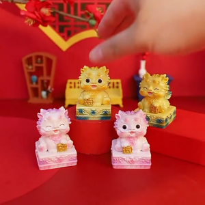 ตุ๊กตา ตกแต่งบ้าน ของขวัญ ตั้งหน้ารถ รุ่นประทับตราหยกอิมพีเรียลปี่เซียะ pixiu