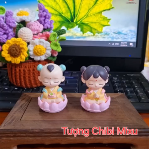 Bộ Đôi Tượng Chibi Tiên Lửa & Ngọc Nữ Phong Cách Nhật Bản/Chic