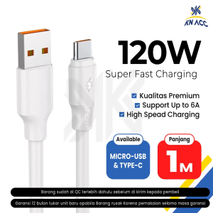 [KN ACC] [KN ACC] KABEL DATA CHARGER FAST CHARGING NANVAN MICRO USB / TYPE C 120W 6A NVN-KD25 1 METER