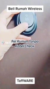 COD TaffHOME Bel Pintu Wireless Door Bell Waterproof EU Plug - alat sistem keamanan rumah