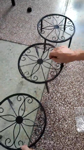 Plant Stand Flower Pot Stand Decor Classic Style Garden Storage Rack Flower Stand Pasu Bunga Decoration Flower Tray