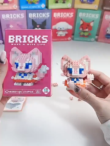 【COD】Nano Block Model DIY Karakter Kartun Mainan Anak Balok Susun Edukasi Anak Bricks Mini