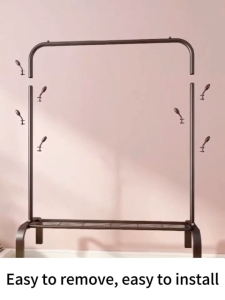 150cm Single Pole Strong Steel Structure Laundry Rack | Hanging Organizer | Hanger Baju Cloth | Clothes Rack Cloth Organizer |