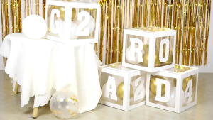 One A-Z Letter Transparent Balloon Box BABY Boy Girl Party Gift Box Theme Party Decoration 10inch