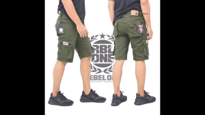 Celana Pendek Cargo Pria Gunung Casual Bahan Katun Twill Scout