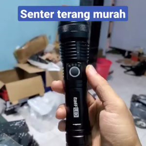 TaffLED Senter LED Long Range Zoom USB Rechargeable P50 800 Lumens - TG-S191 / senter led zoom super terang 24 jam jarak jauh / kokoh kuat awet ringan usb outdoor / kemah murah mendaki tahan viral kuat waterproof / rekomended terlaris harga terbaik viral