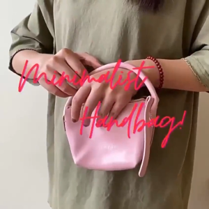 Minimalist Women Handbag Embossed Details for Handphone Bag Cosmetics Bag Coin Purse PU Leather