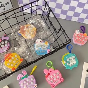 Ivorybaby Mainan Game Pop It Elektrik Mini Elektrik Pop Push/Mainan Penghilang Stress Anak