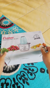 Cosmos FP 313 Food Processor with Turbo Knob 1.2 Liter Chooper Daging