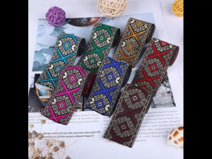 1Pcs National Lei Fabric Webbing Lei Ribbon Ethnic Trimmings Lei Ribbon For DIY Clothes