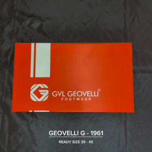 Gvl Geovelli Sepatu Pantopel Kerja Big Size Giuliano 1961 Hitam Natural Formal Casual 39-45