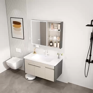 [SG Seller]Stainless Steel Bathroom Vanity Cabinet Set Waterproof