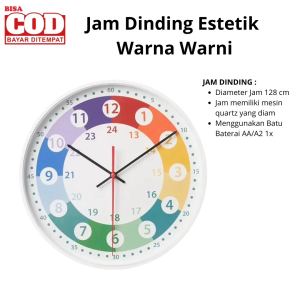 Jam Dinding Aesthetic Ruang Tamu