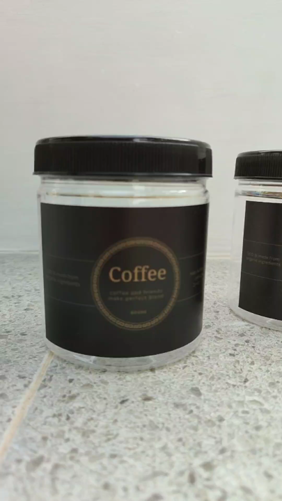 Toples Tempat Kopi Teh Gula custom label stiker anti air