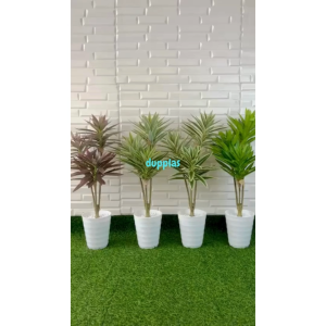 Pohon Artificial Tanaman Hias Pandan Bali X3 Mini Variasi Warna Semilatex Pot Ulir Dekorasi Rumah Aesthetic
