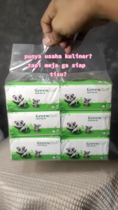 Tisu Facial Pop Up GreenSoft 2ply 130 Sheet Isi 6 Pax