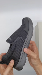 Perrieri Men Comfortable Casual Sport Sneakers 84123 (Black/ Grey)