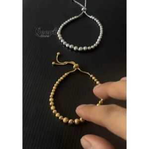Gelang Serut Bola Perhiasan Cantik Wanita Fashion Terbaru Simple Elegan Anti Luntur