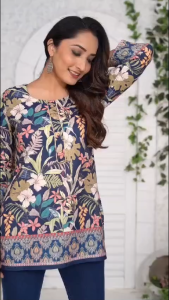 Sonali Premier Quality Womens Short Kurti / baju bollywood Raya / Indian Tradition Womens Top - Q1927/Q1928
