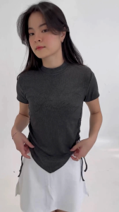 Verena Crop Top Knitt Premium | Atasan Wanita Crop Top Korean Style Knit Premium Misty Baju Atasan