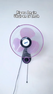 KIPAS ANGIN DINDING YASAKA & AOYAMA 16 INCH DAN 12 INCH/ WALLFAN YASAKA HIJAU/ KIPAS TEMBOK/ KIPAS GANTUNG PE 2
