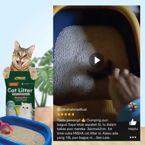 MISHA Clumping Cat Litter 5L x 1 Pack