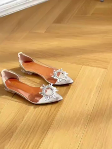 LOEI Aera Heels Kondangan 3cm Sepatu Kaca Wanita Mewah Kekinian 18090