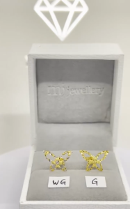 MJ Jewellery Gold Butterfly Earrings S154  375 Gold & 916 Gold