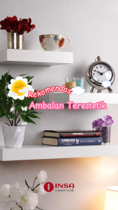 (READY STOK) 1 Set Isi 3 Rak Dinding Ambalan Dinding Minimalis P. 40-60-80 Lebar 15 Tebal 2cm & 4cm