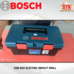 SYK Bosch GSB 600 Electric Impact Drill Concrete Wood Drilling Machine Power Tools Mesin Drill 0 601 1A0 3L2